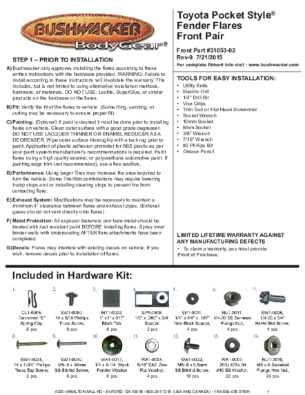 Installation Manual